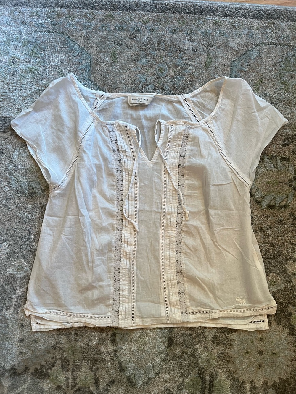 Abercrombie & Fitch peasant top blouse M